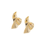 Sculpted Gold Earrings