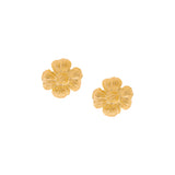 Flower Gold Gilded Earrings