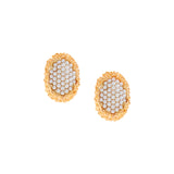 Honeycomb Golden Earrings