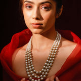 Elizabeth Triple Layer Pearl Necklace