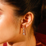 Chandni Girdhar In Scarlet Vintage Hydro Moissanite Polki Set