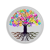 Tree 999 SILVER COLORED COIN