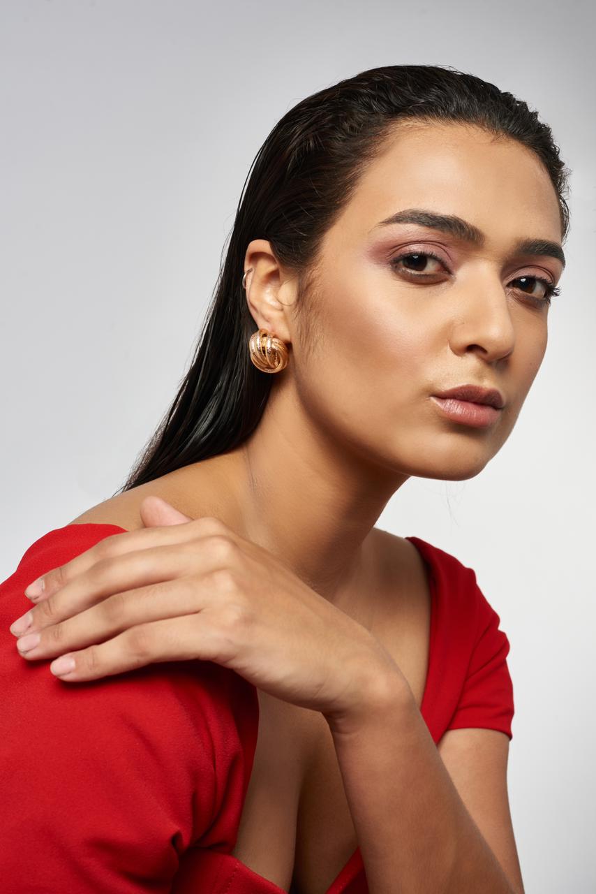 La Tree Knot Earrings - Gold