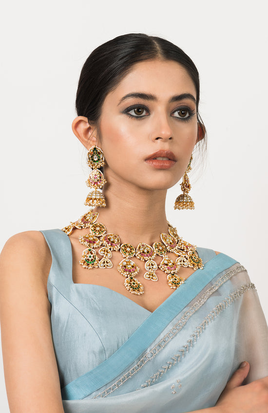 Esharya Necklace Set in Multicolour