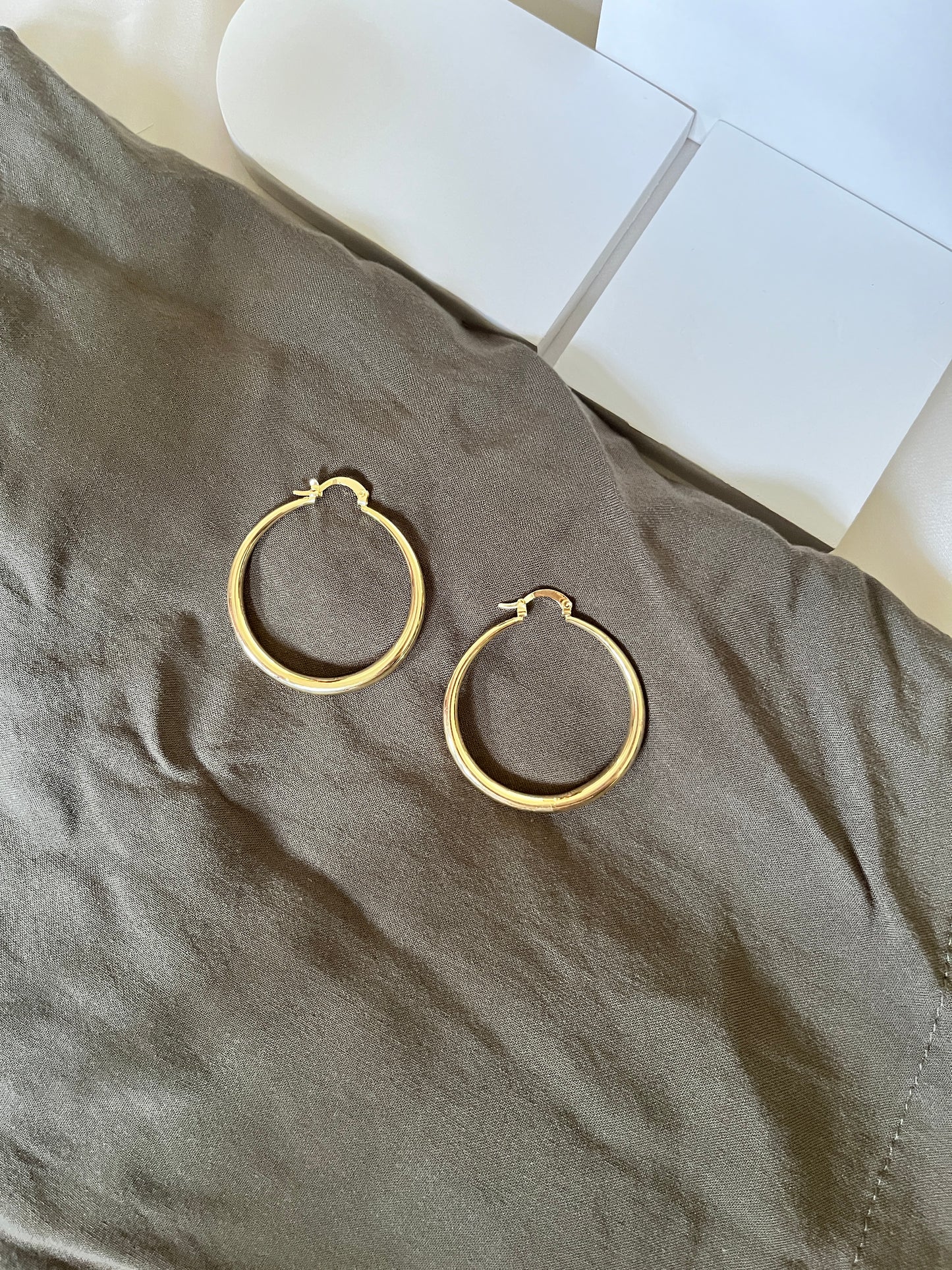 Helena Gold Hoop Earrings