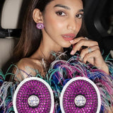 Juhi Godambe in Colour Candy Stud Earrings