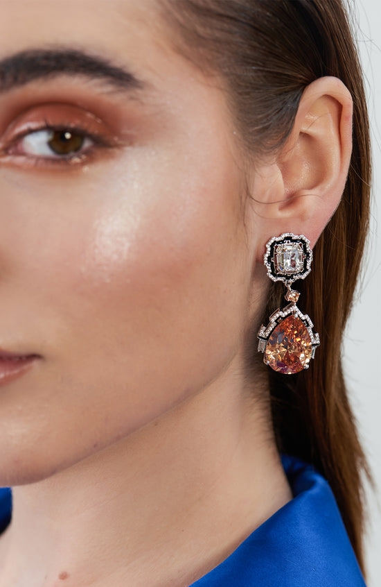 Ella Diamanté Drop Earrings