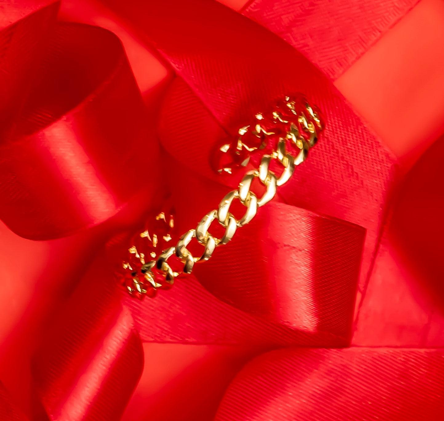 Gold Link Bracelet - Zevar King