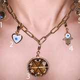 Link Chain Detachable Charms Necklace - Zevar King