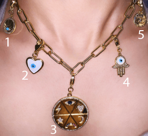 Load image into Gallery viewer, Link Chain Detachable Charms Necklace - Zevar King
