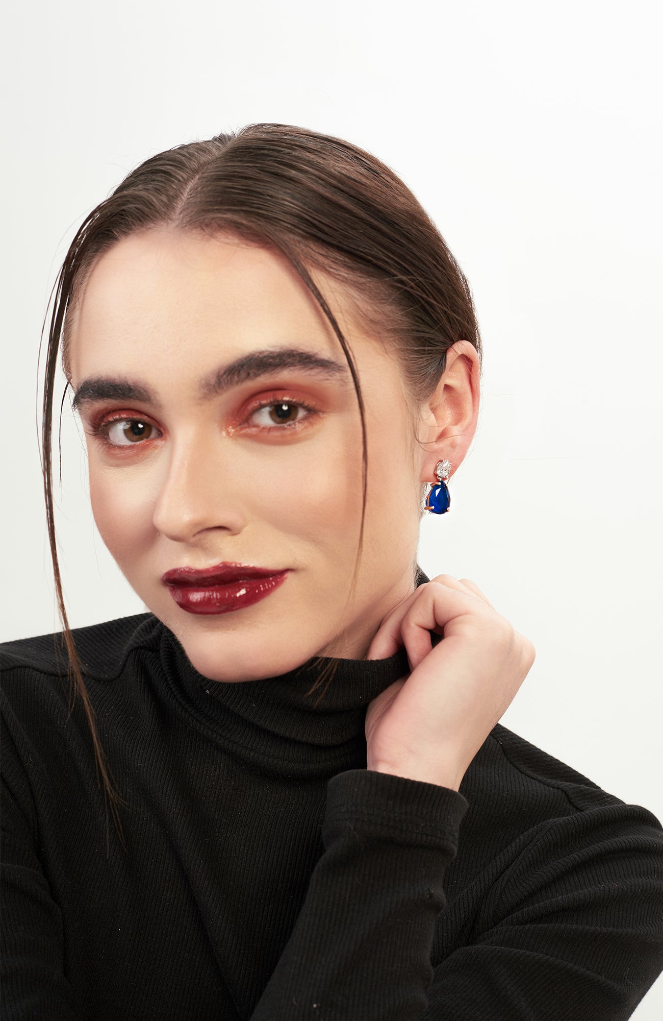Brizo Double Drop Diamanté Earrings