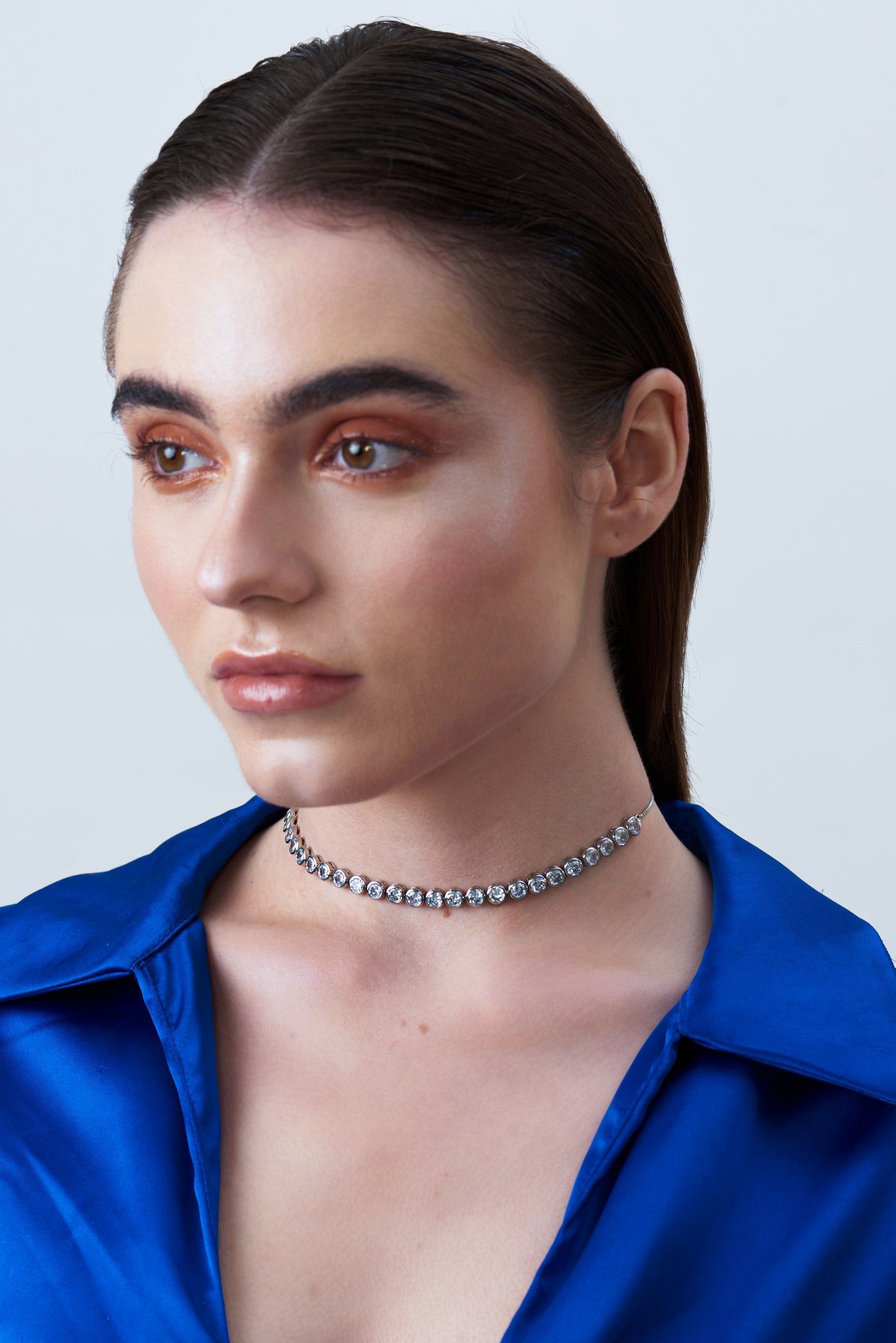Load image into Gallery viewer, Single Line Diamanté Chokers
