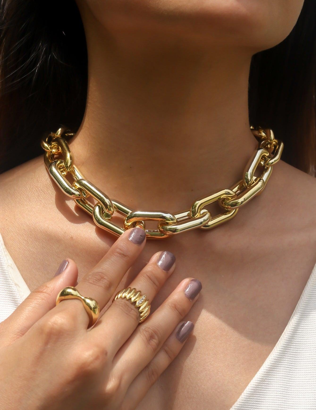 Athena Link Chain Necklace - Zevar King