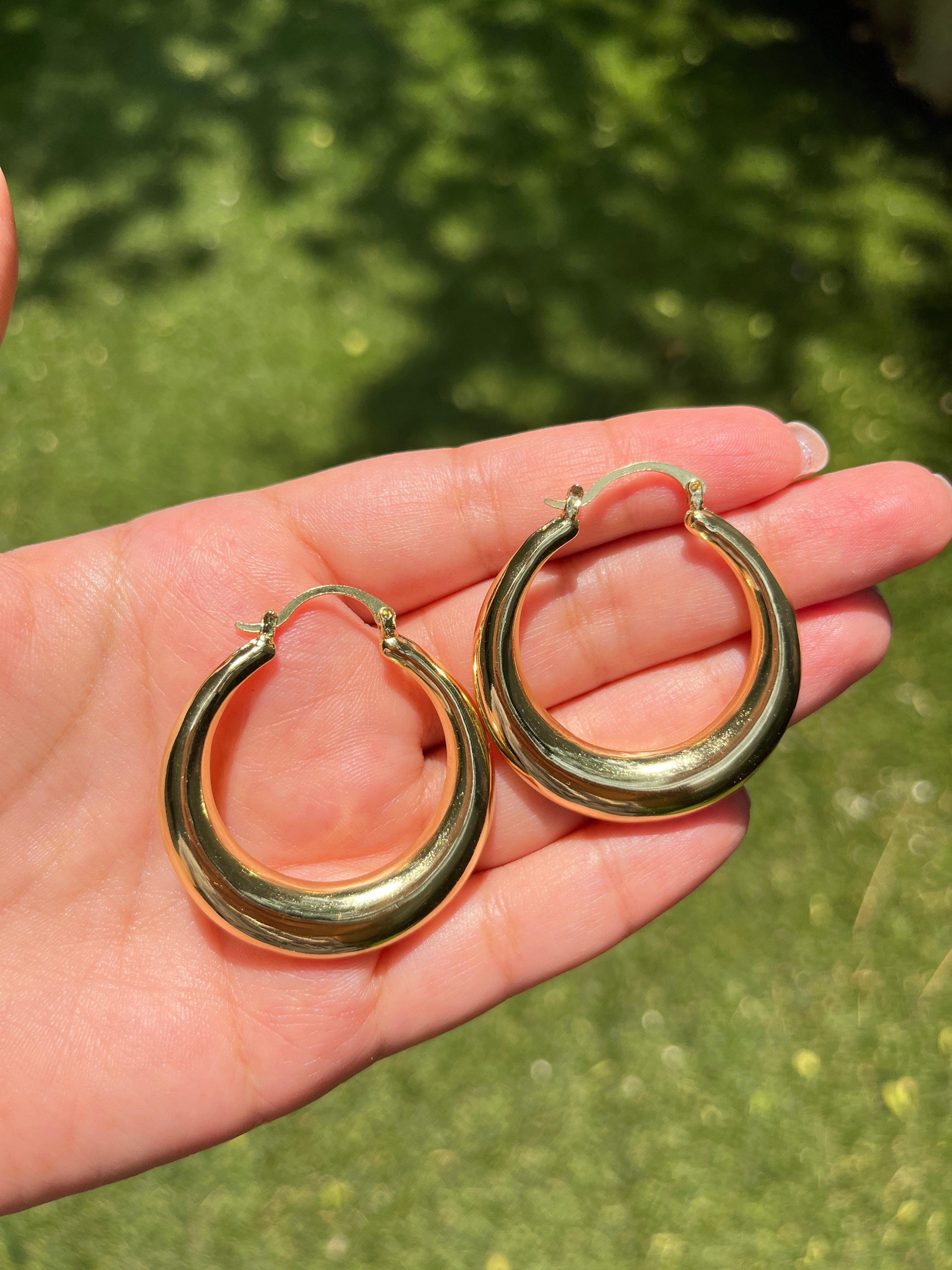 Classic Rounded Hoops - Zevar King