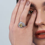 Yellow Sapphire Cocktail Ring
