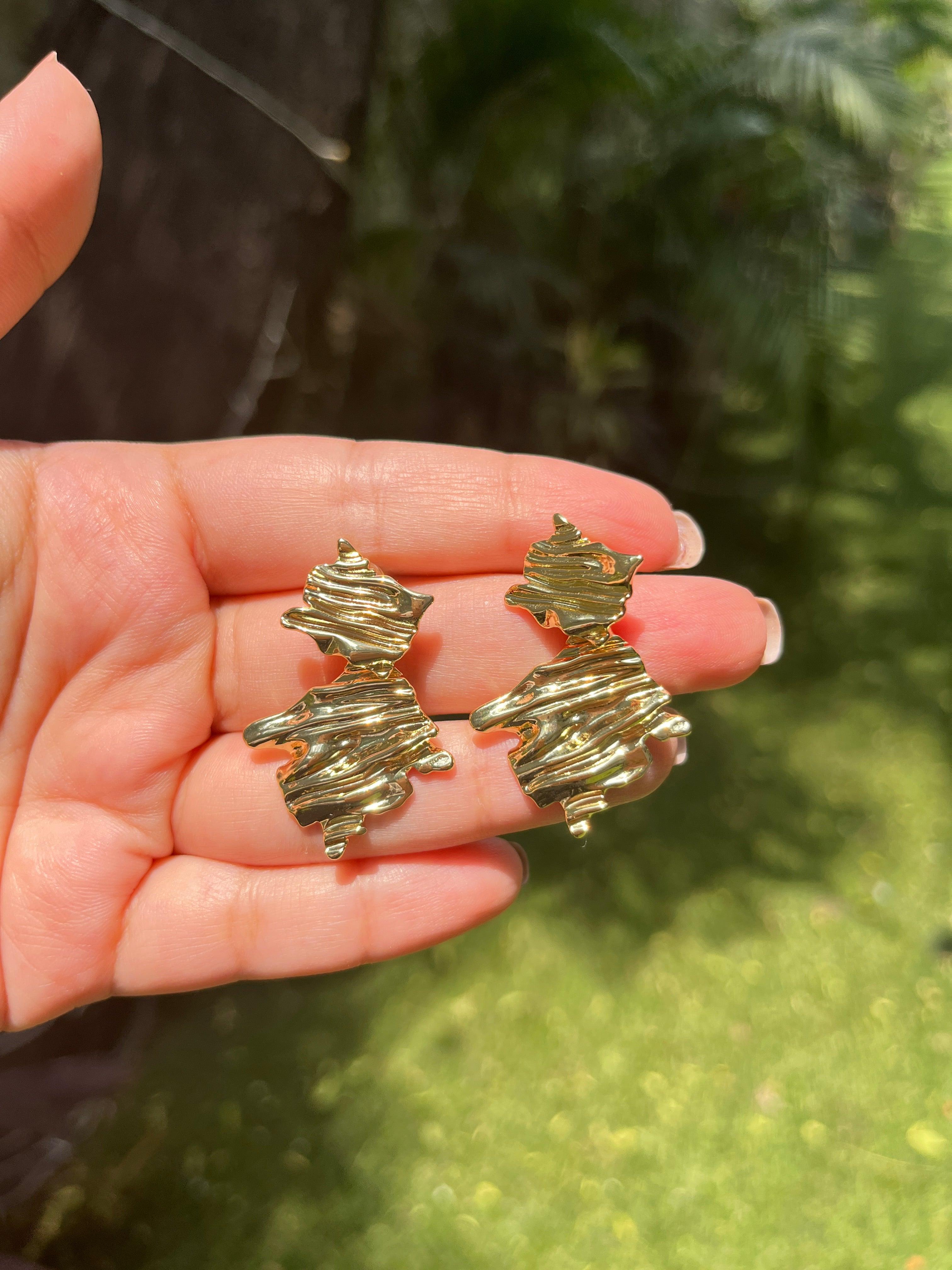 Flakes Earrings - Zevar King