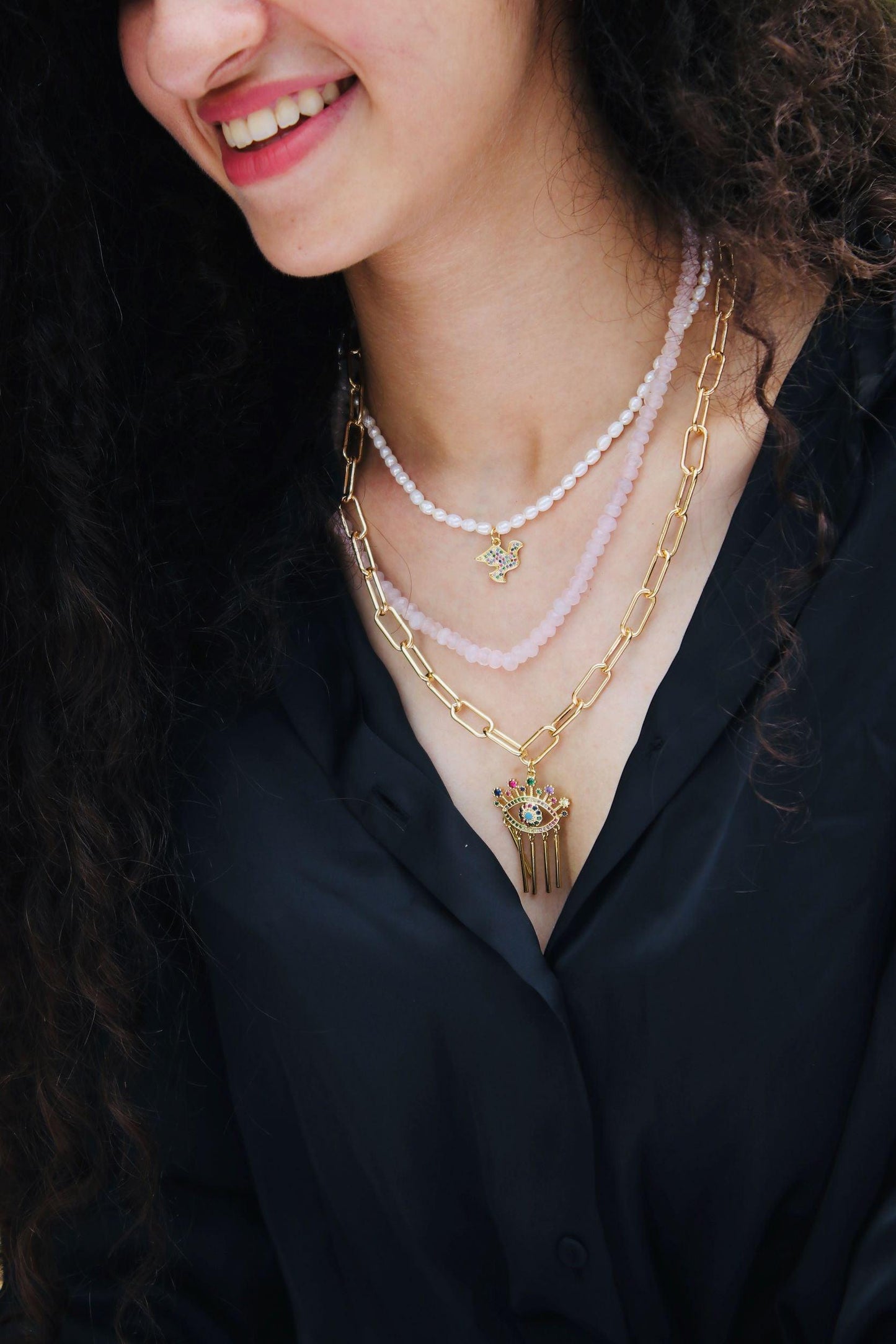 Florence Layered Necklace - Zevar King