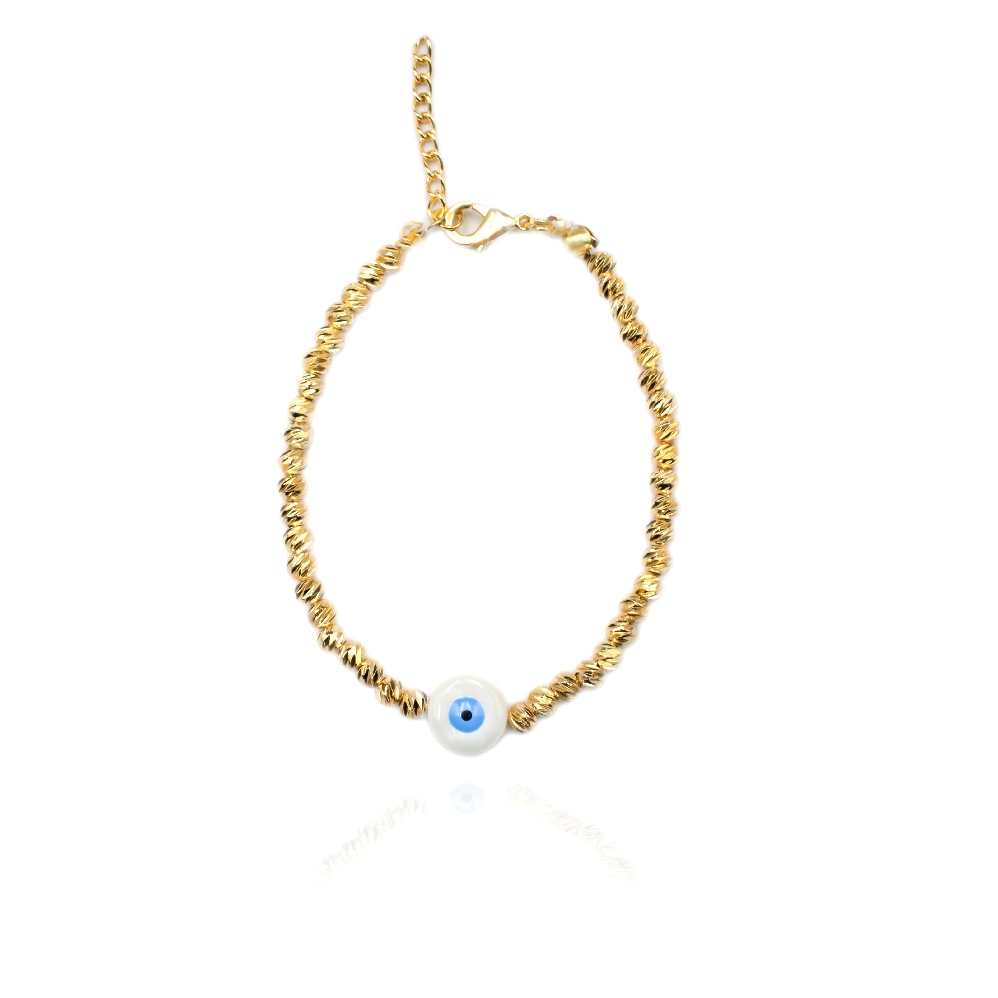 Entangled Gold Eye Bracelet - Zevar King