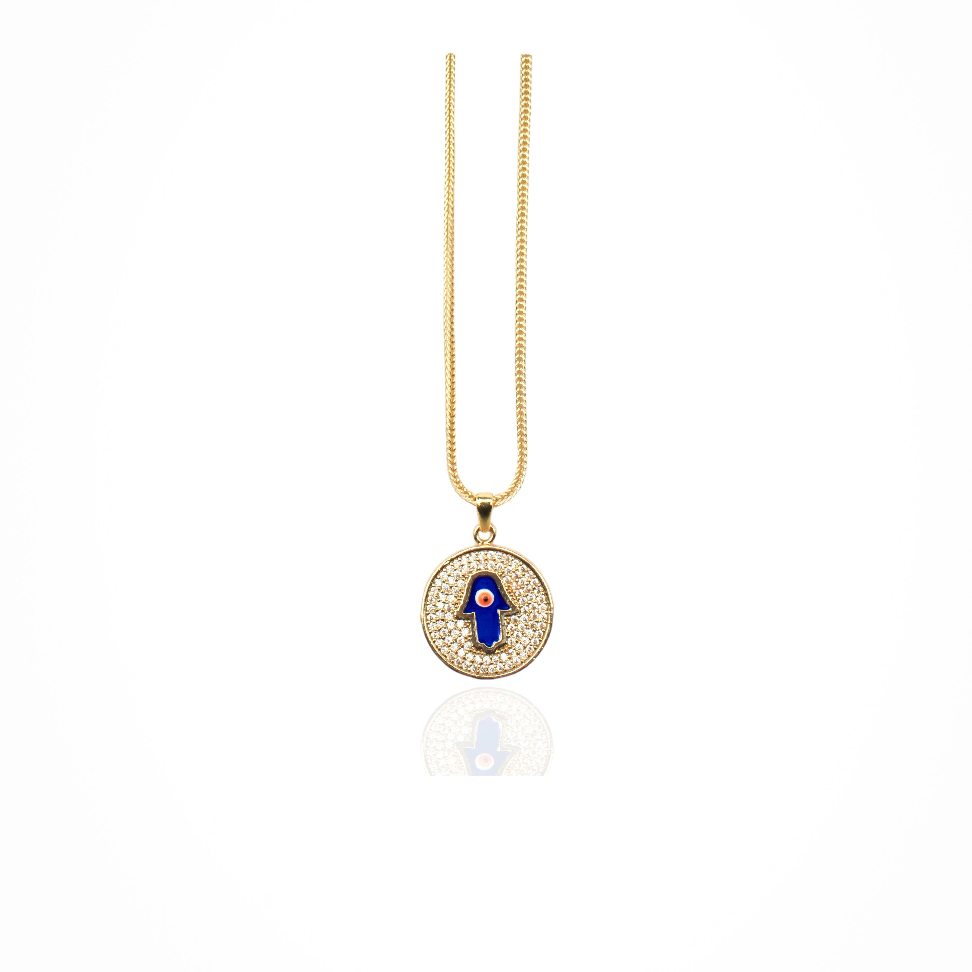 Hamsa Coin Necklace - Zevar King