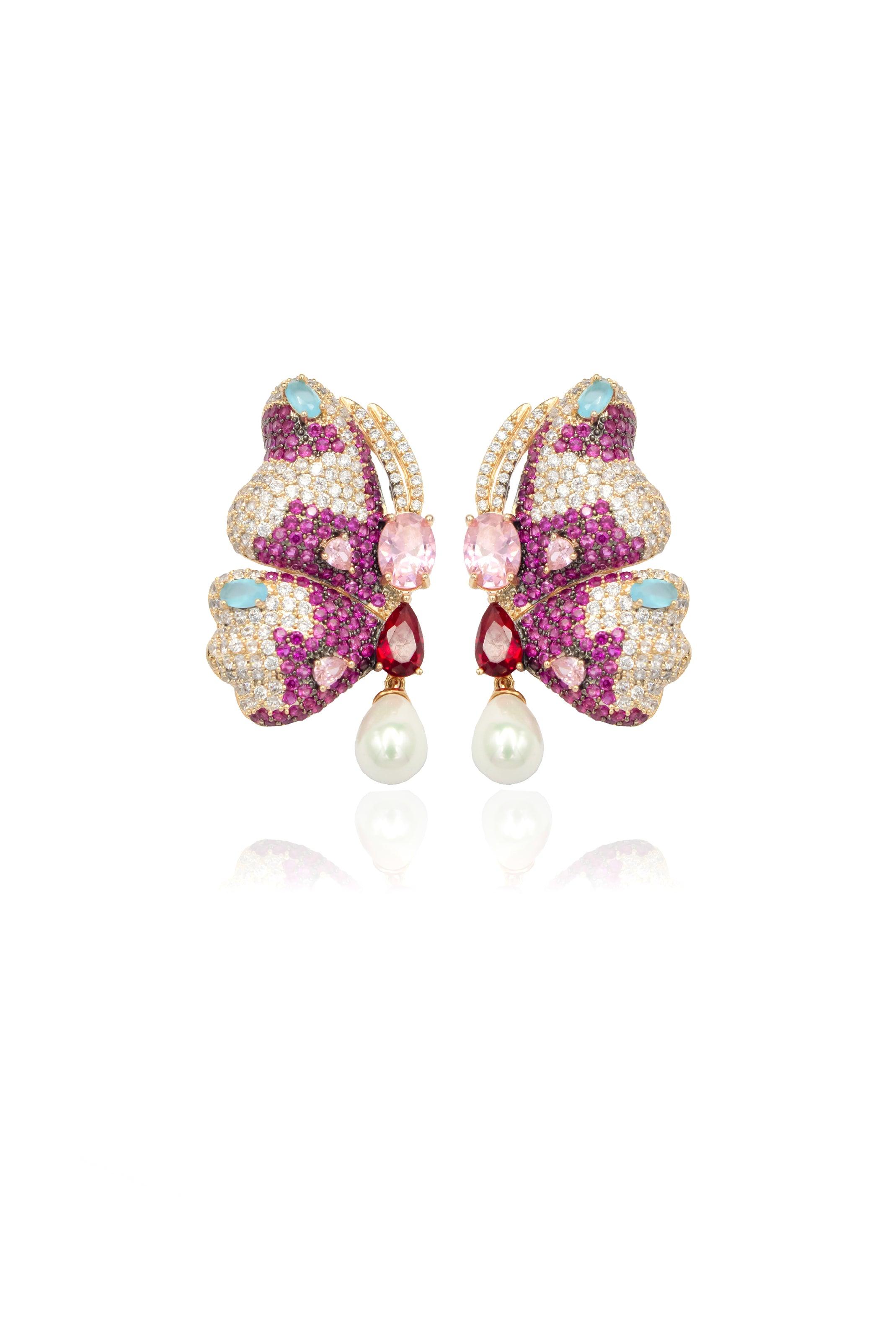 Butterfly Wonderland Earrings - Zevar King