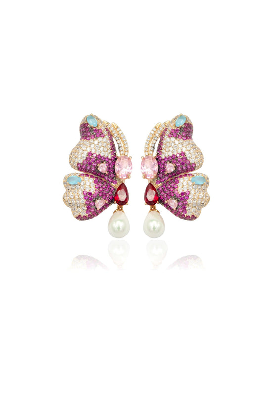 Load image into Gallery viewer, Butterfly Wonderland Earrings - Zevar King

