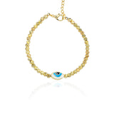 Entangled Gold Almond Eye Bracelet - Zevar King