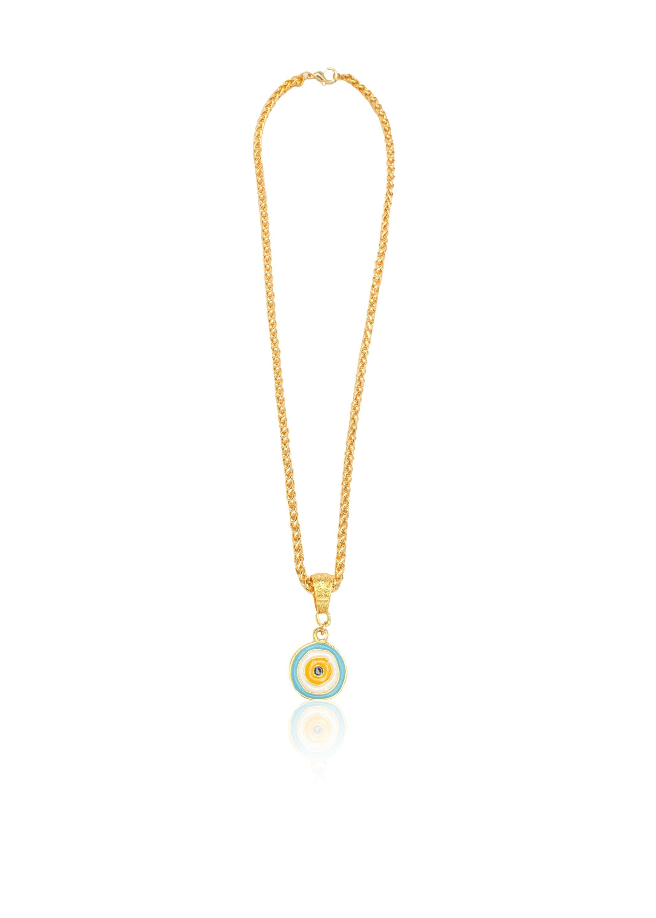 Ocean Blue Eye Necklace - Zevar King