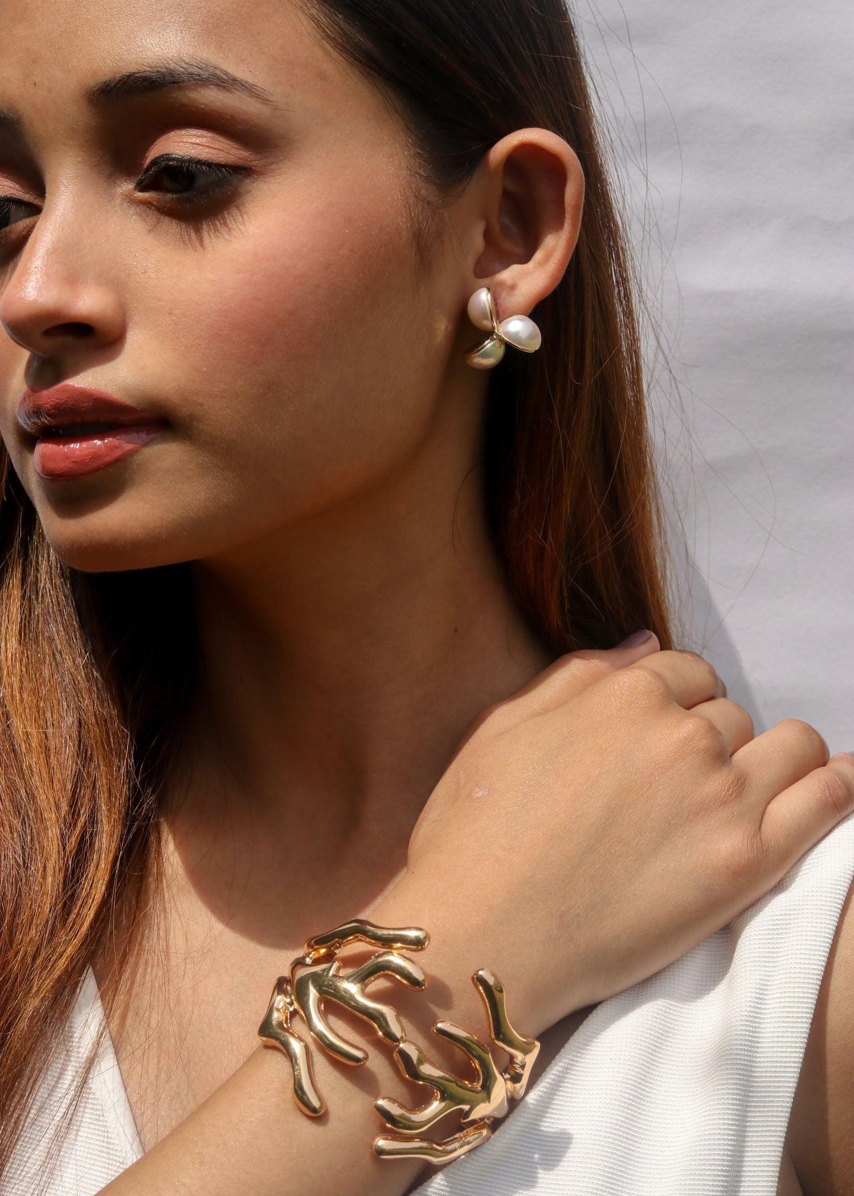 Areca Cuff Bracelet - Zevar King