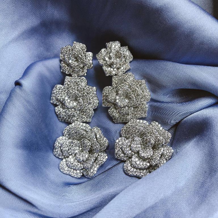 Blush Rose Earrings - Zevar King