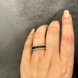 Sapphire CZ Band Rings