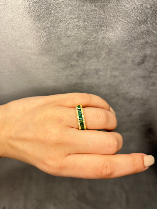 Sapphire CZ Band Rings