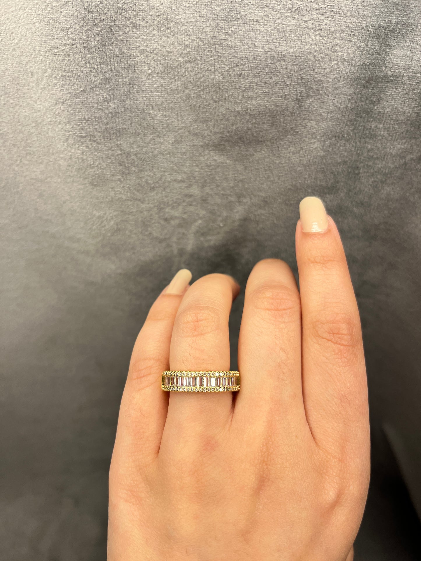 Sapphire CZ Band Rings