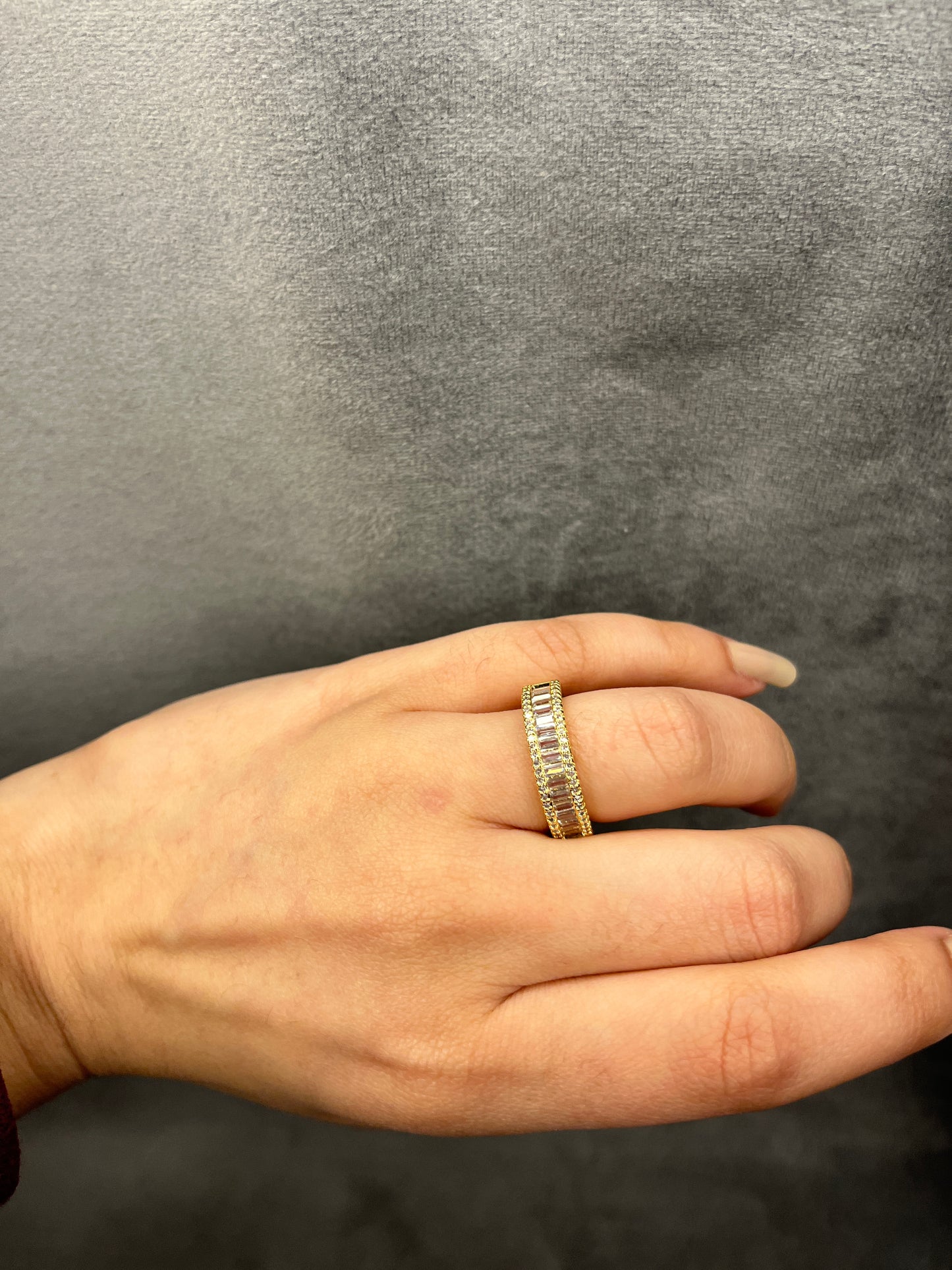 Sapphire CZ Band Rings