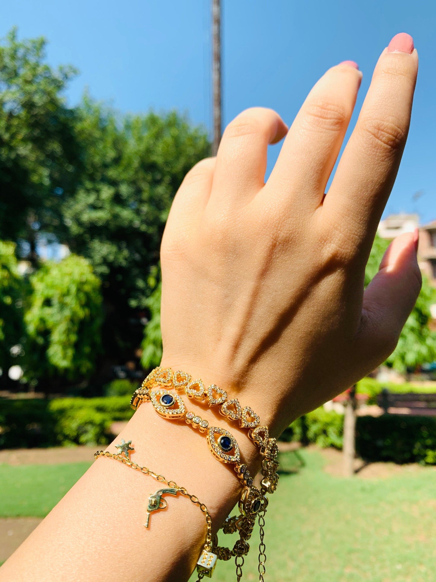 Stay Golden Stack Bracelets - Zevar King
