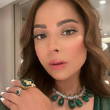 Chandni Girdhar in Queen of Emeralds Necklace set
