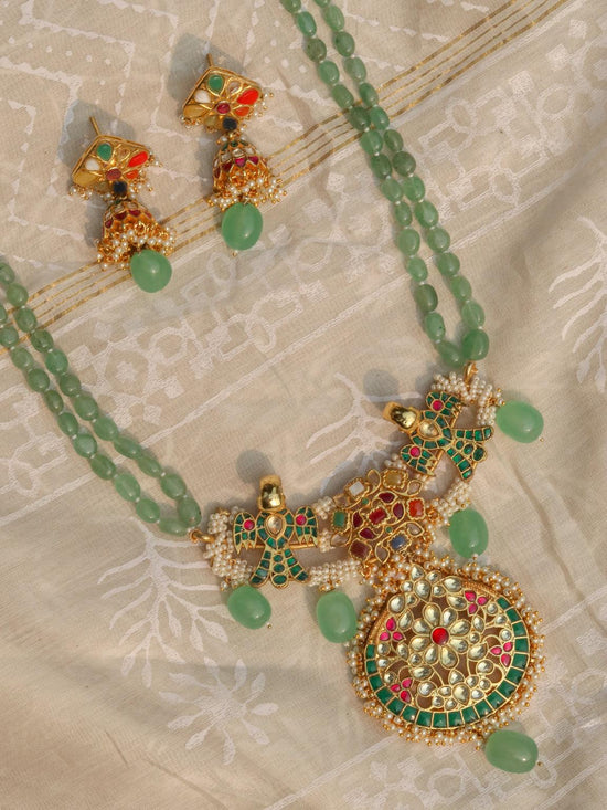 Load image into Gallery viewer, Naina Long Necklace Set - Zevar King
