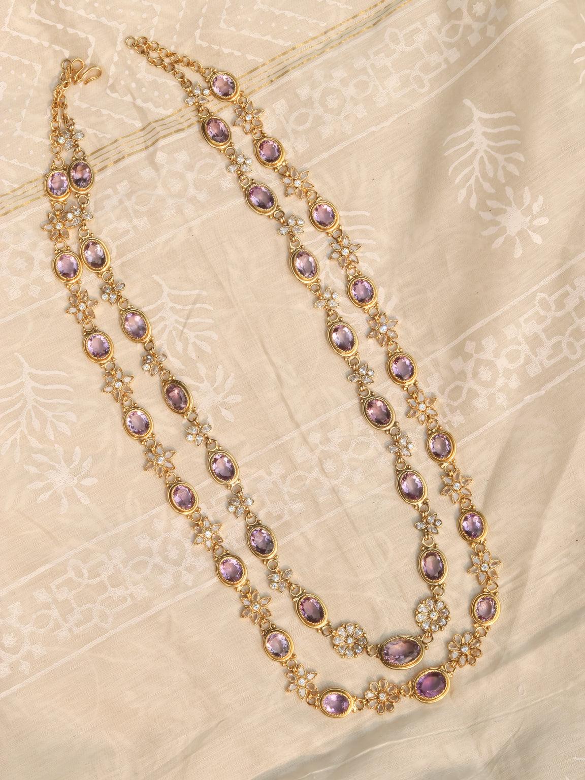 Malika Double String Necklace Set - Zevar King