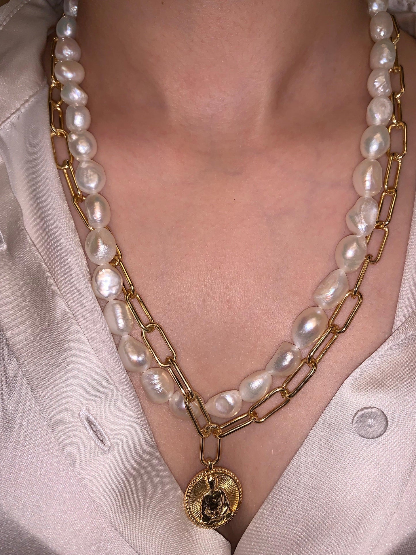 Load image into Gallery viewer, Pearl Dreams Stack Necklace - Zevar King
