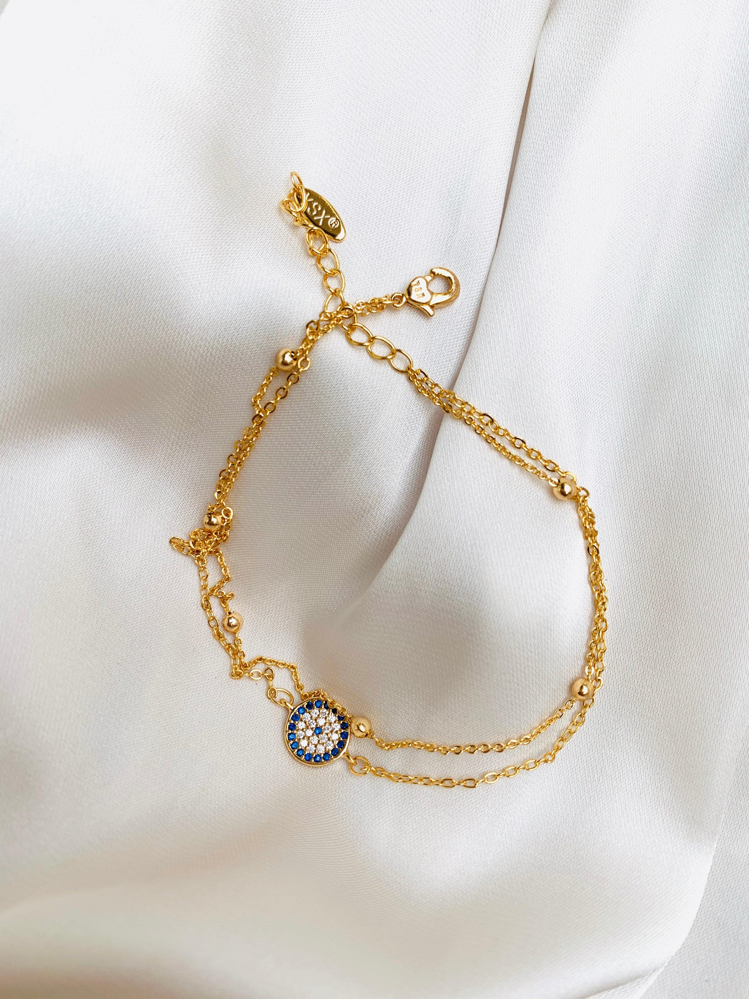 Evil Eye Anklet - Zevar King