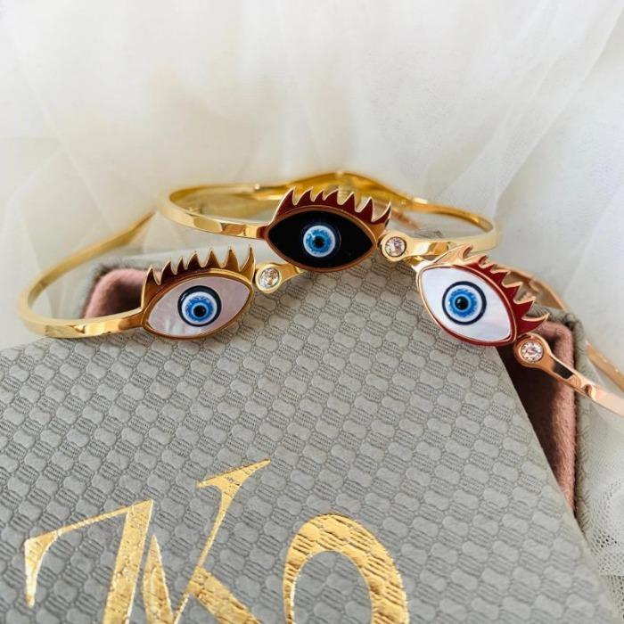 Evil Eye Openable Bracelets - Zevar King