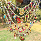The Panchlada Motif Necklace Set