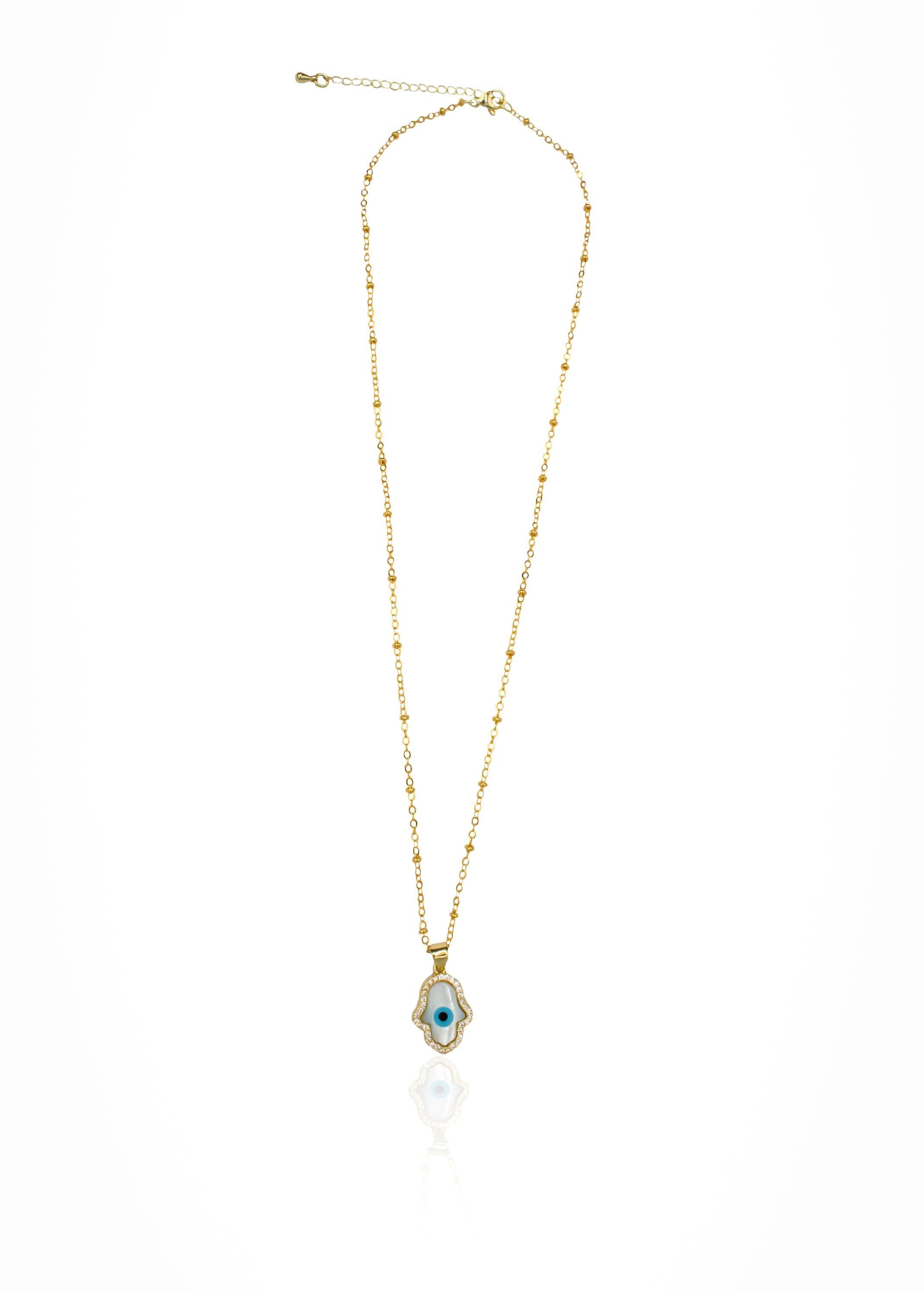 Hamsa Hand Necklace - Zevar King