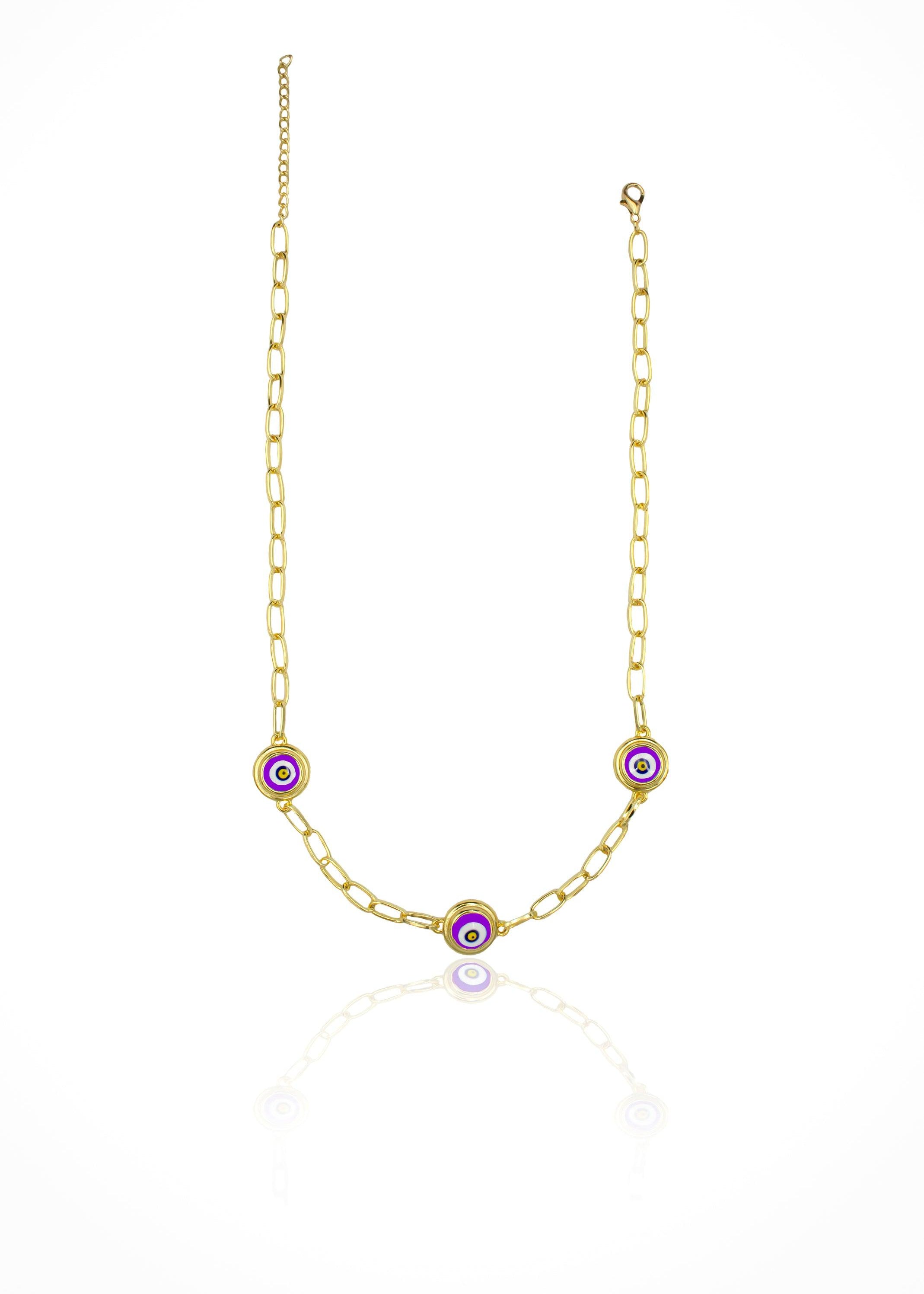 Triple Eye Drop Necklace - Zevar King