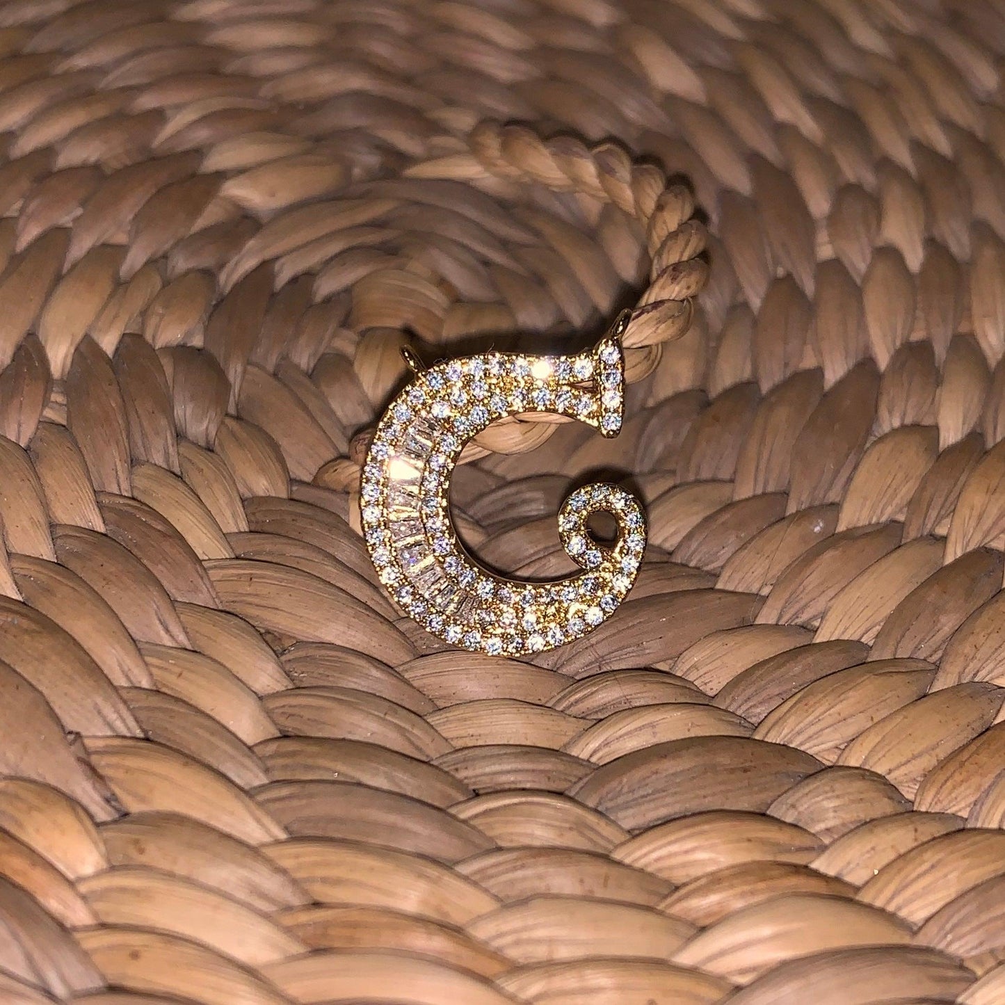 Initial Necklace with Simple Golden Chain - Zevar King