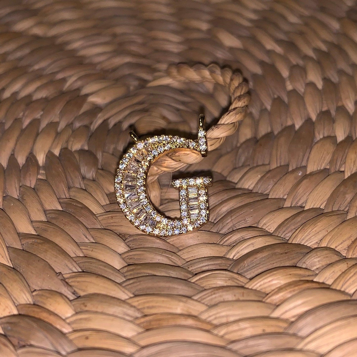 Initial Necklace with Simple Golden Chain - Zevar King
