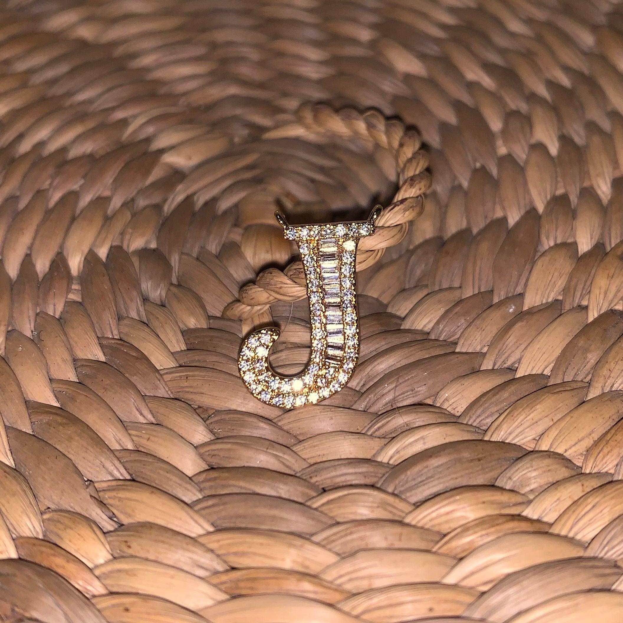 Initial Necklace with Simple Golden Chain - Zevar King