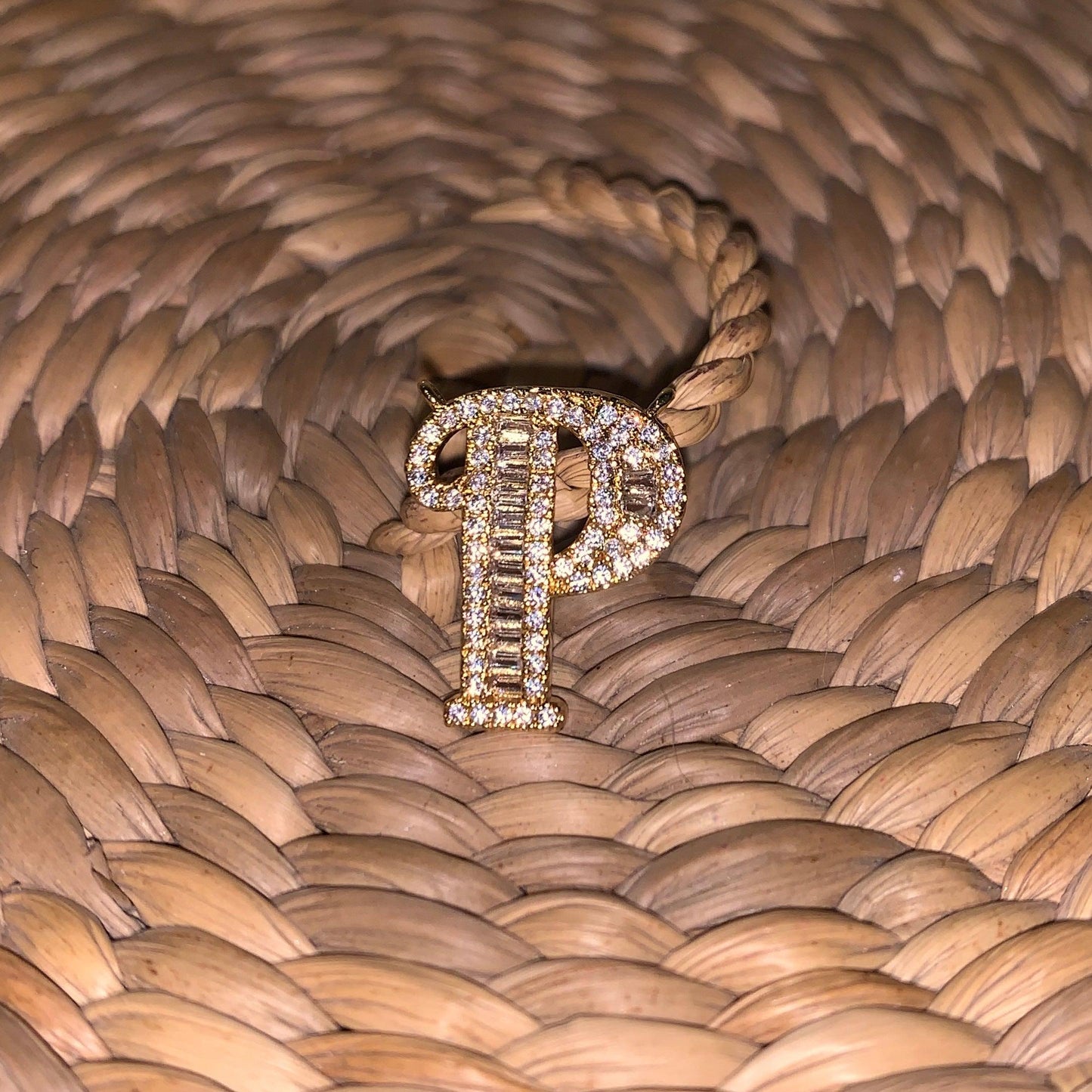 Initial Necklace with Dew Drop Chain - Zevar King