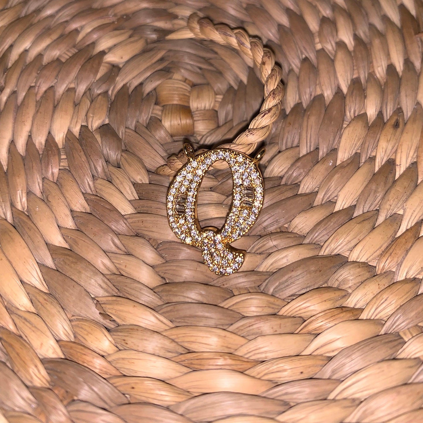 Initial Necklace with Dew Drop Chain - Zevar King