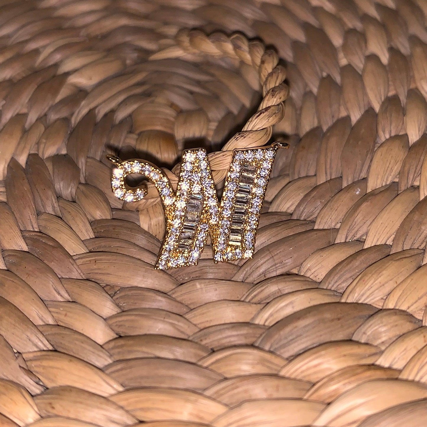 Initial Necklace with Simple Golden Chain - Zevar King