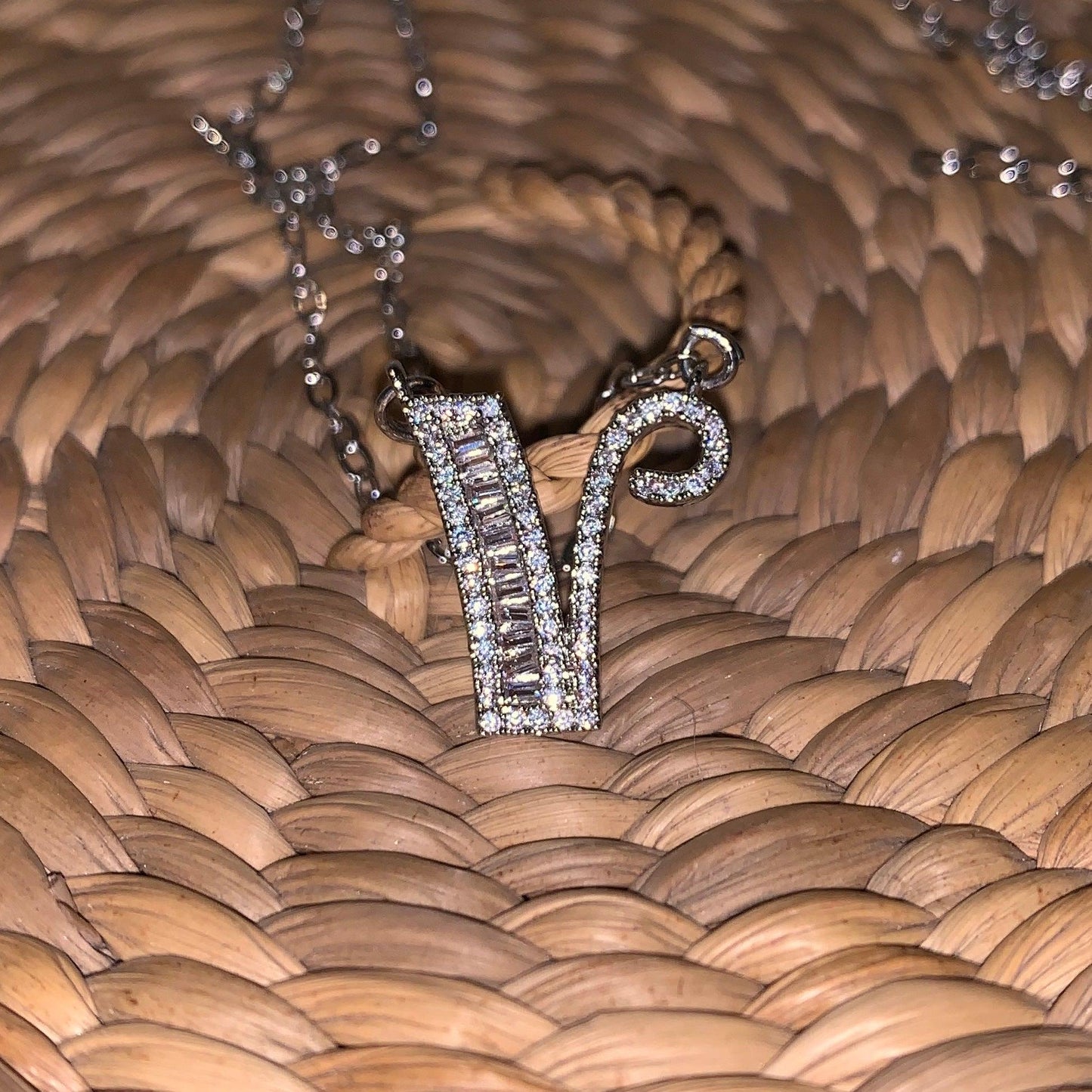 Silver Beget Initial Necklace - Zevar King